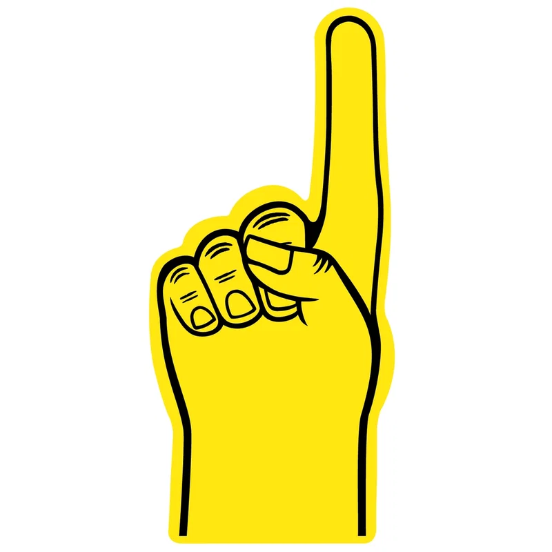 Large #1 Foam Finger/Hand Waver 36"  — view 14