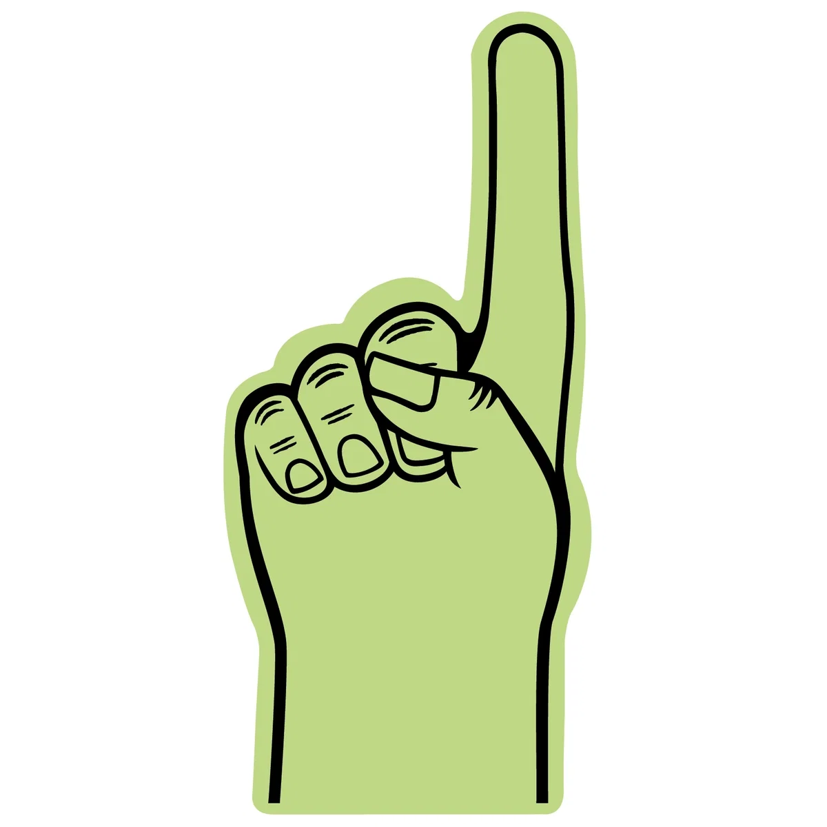 Large #1 Foam Finger/Hand Waver 36"  — view 4