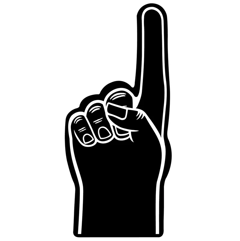 Large #1 Foam Finger/Hand Waver 36"  — view 8