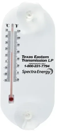 Large Acrylic Oval Temperature Gauge — view 2