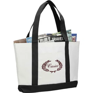 Large Canvas Boat Tote Bag