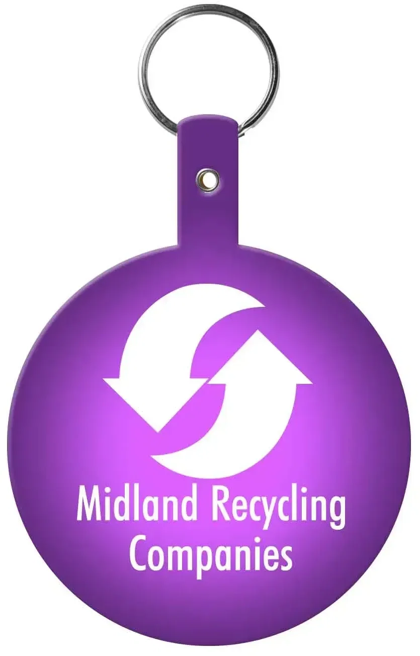 Custom Circle Key Tag — view 3
