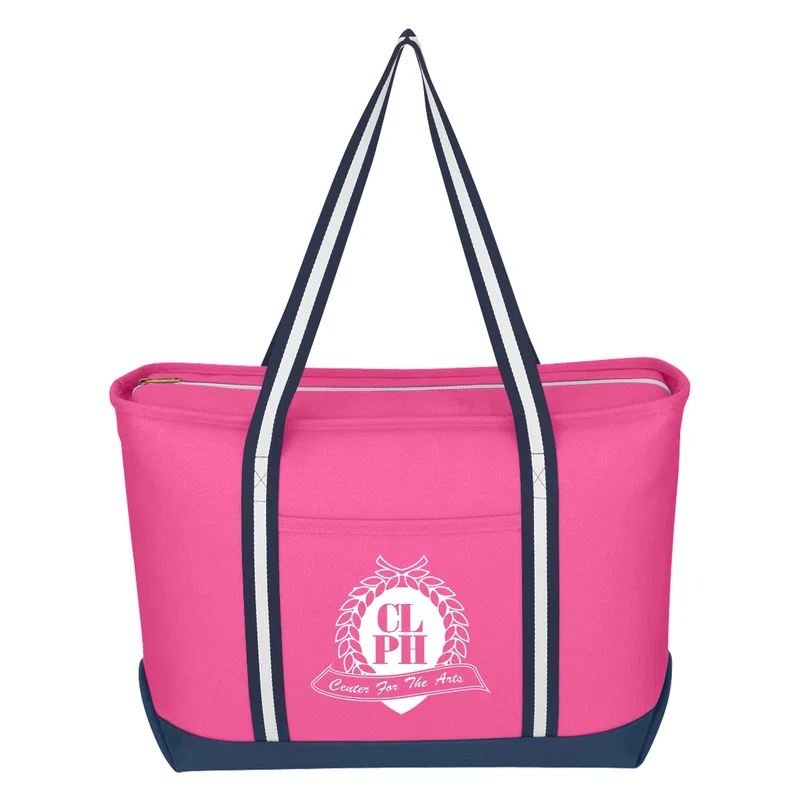 Large Cotton Canvas Admiral Tote Bag — view 4
