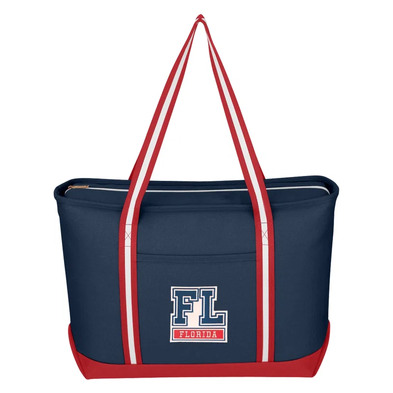 Large Cotton Canvas Admiral Tote Bag With Tackle Twill Patch — view 4