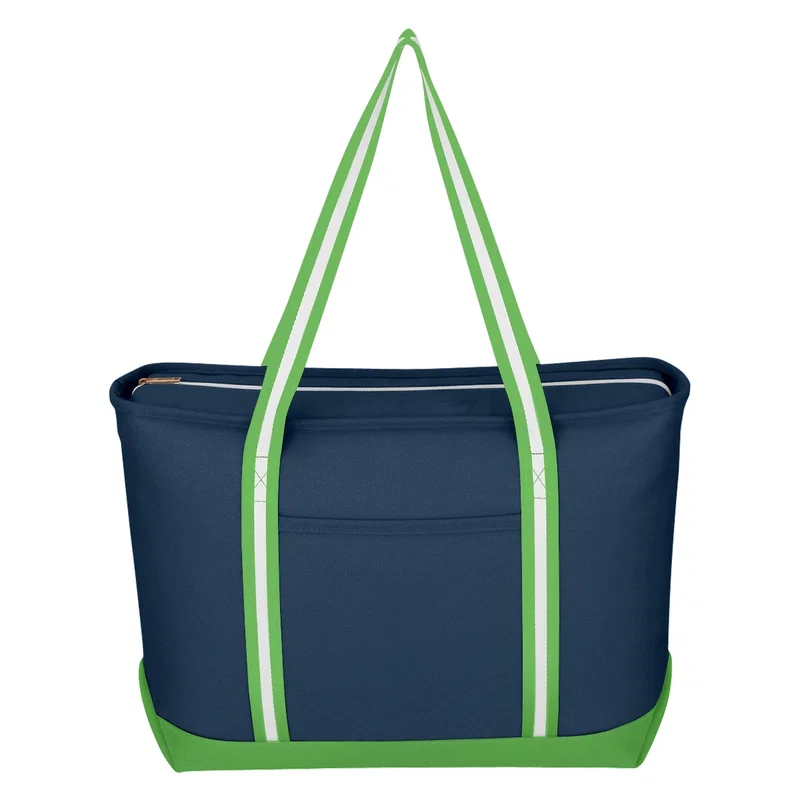 Large Cotton Canvas Admiral Tote Bag With Tackle Twill Patch — view 7