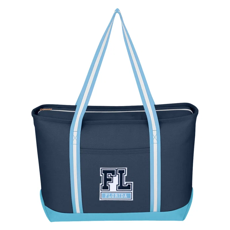 Large Cotton Canvas Admiral Tote Bag With Tackle Twill Patch — view 8