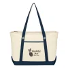 Large Cotton Canvas Sailing Tote Bag — view 10