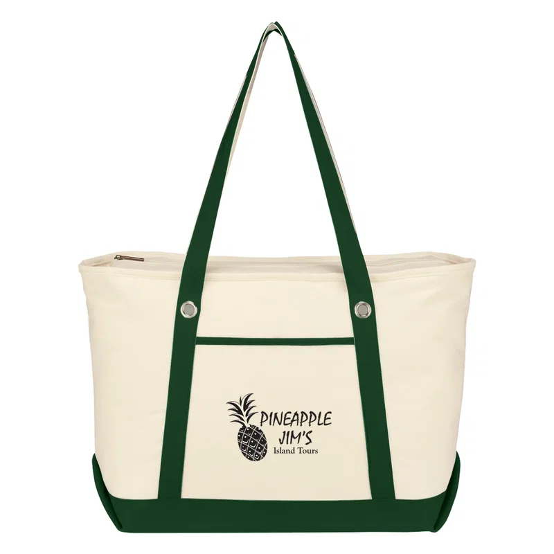 Large Cotton Canvas Sailing Tote Bag — view 18
