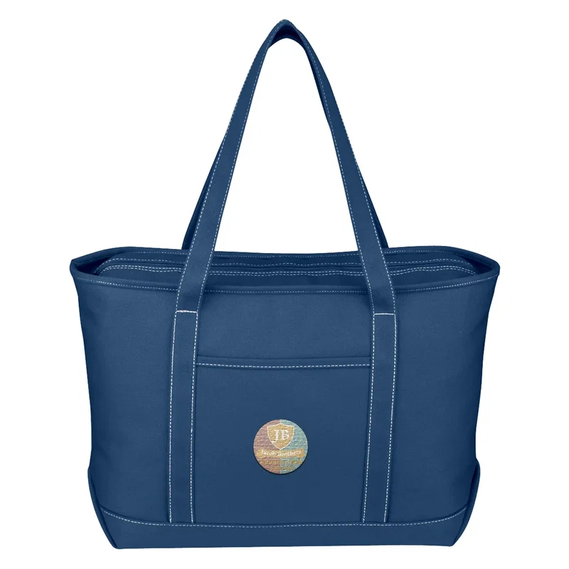 Large Cotton Canvas Yacht Tote Bag — view 10