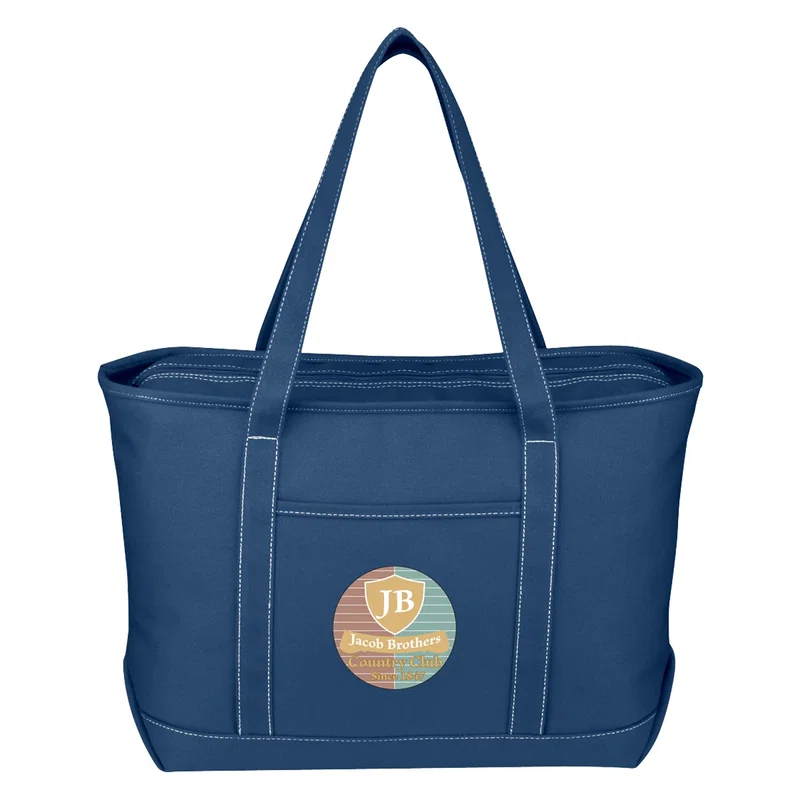 Large Cotton Canvas Yacht Tote Bag — view 11