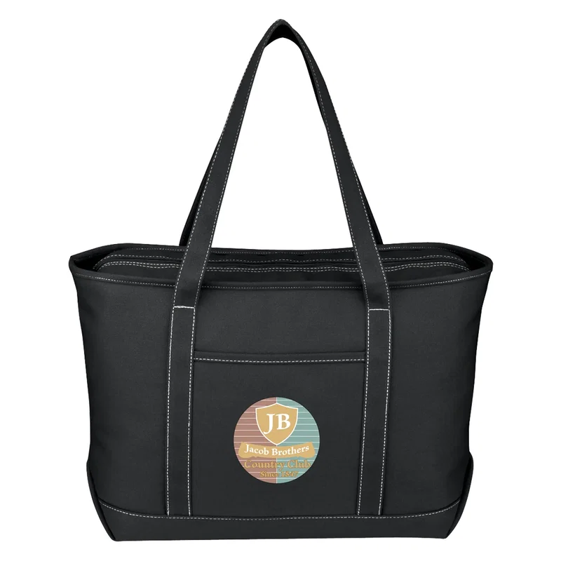 Large Cotton Canvas Yacht Tote Bag — view 20