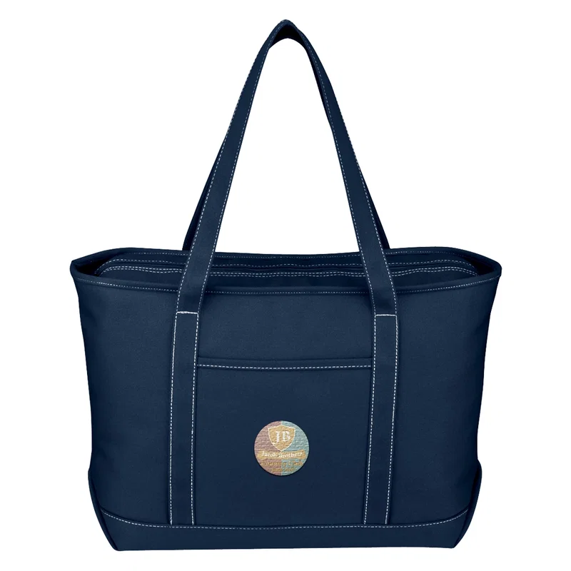 Large Cotton Canvas Yacht Tote Bag — view 7
