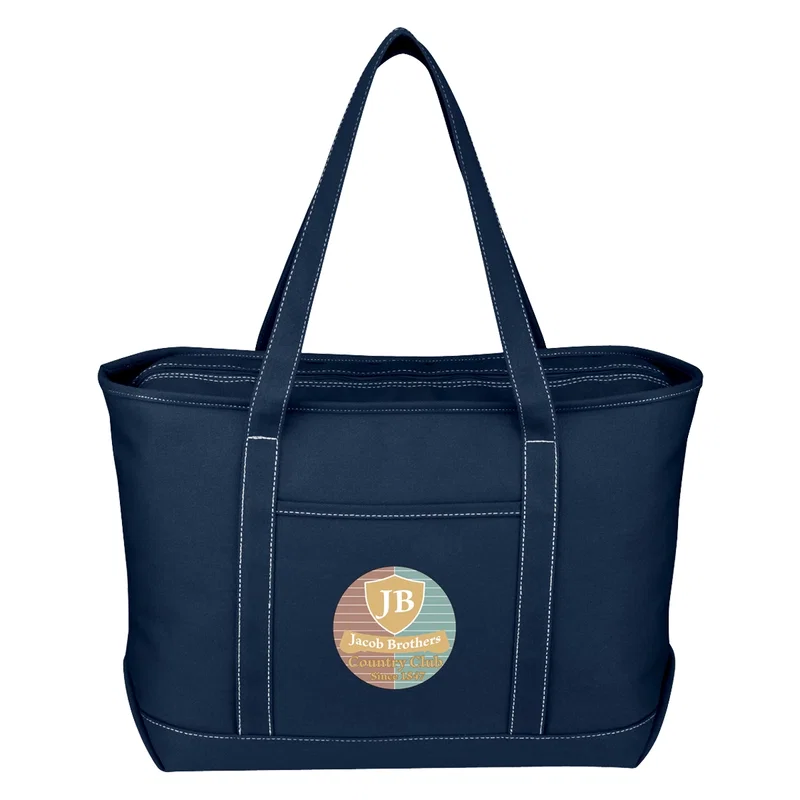 Large Cotton Canvas Yacht Tote Bag — view 8