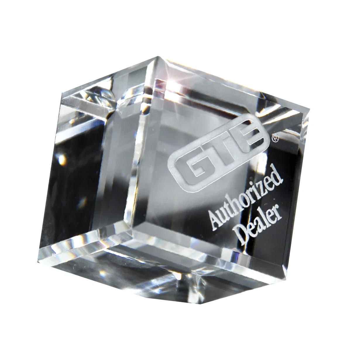 Light passing through the square block at an angle