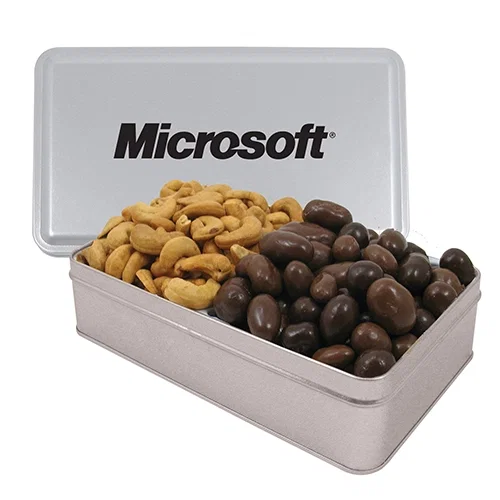 Large Dual-Compartment Rectangle Tin — view 2