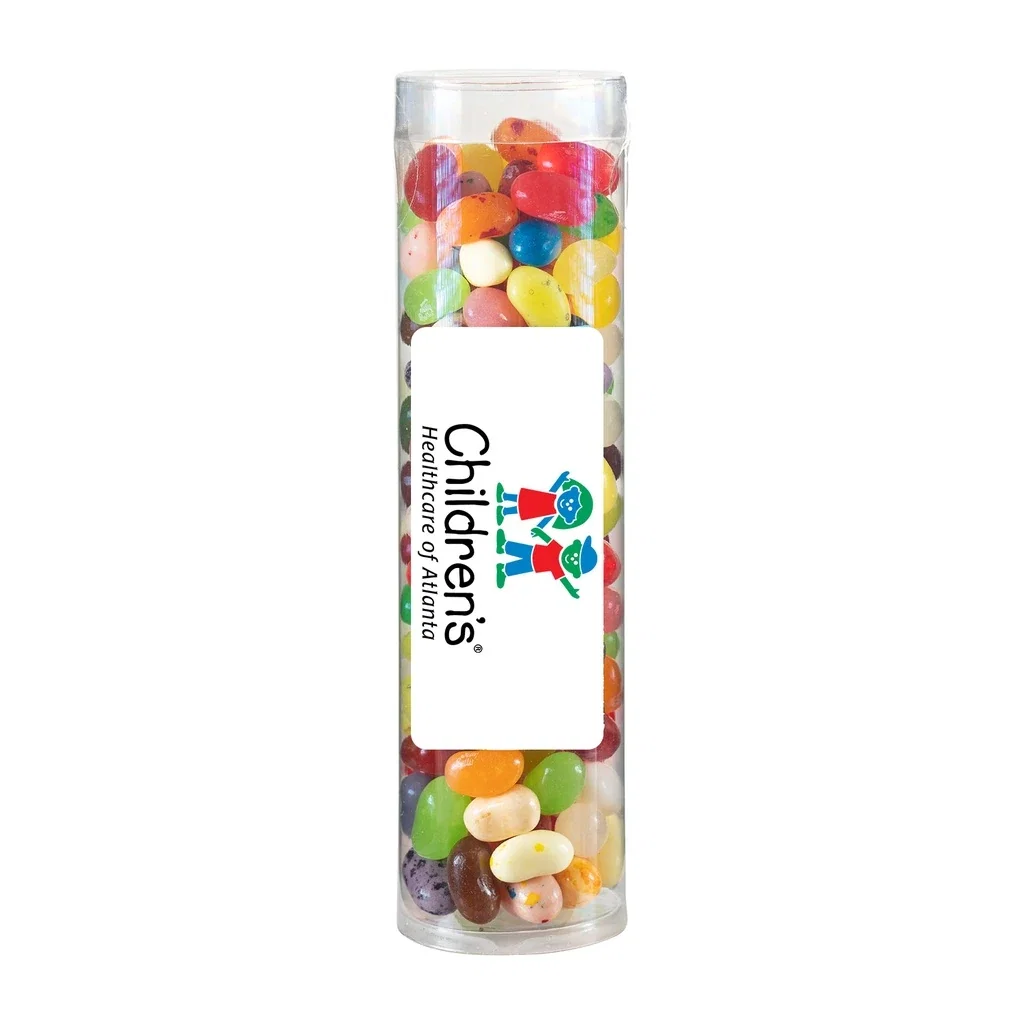 Large Fun Tube with Label Premium Fill — Candy Fill: Jelly Belly™ Candy — view 2