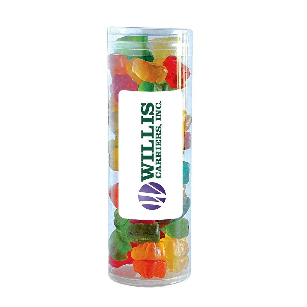 Large Fun Tube with Label Standard Fill — Candy Fill: Gummy Bears