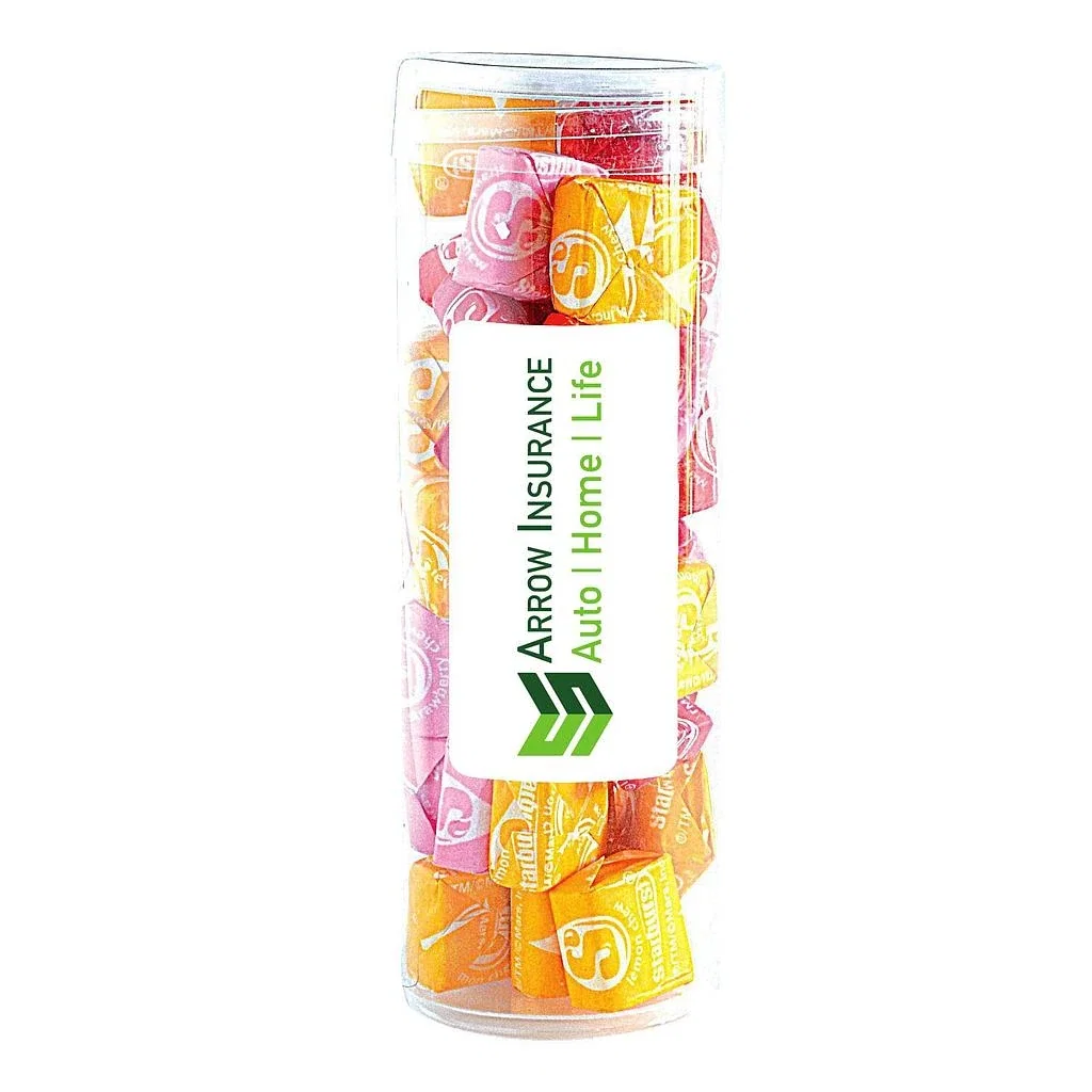 Large Fun Tube with Label Standard Fill — Candy Fill: Starburst™ — view 3