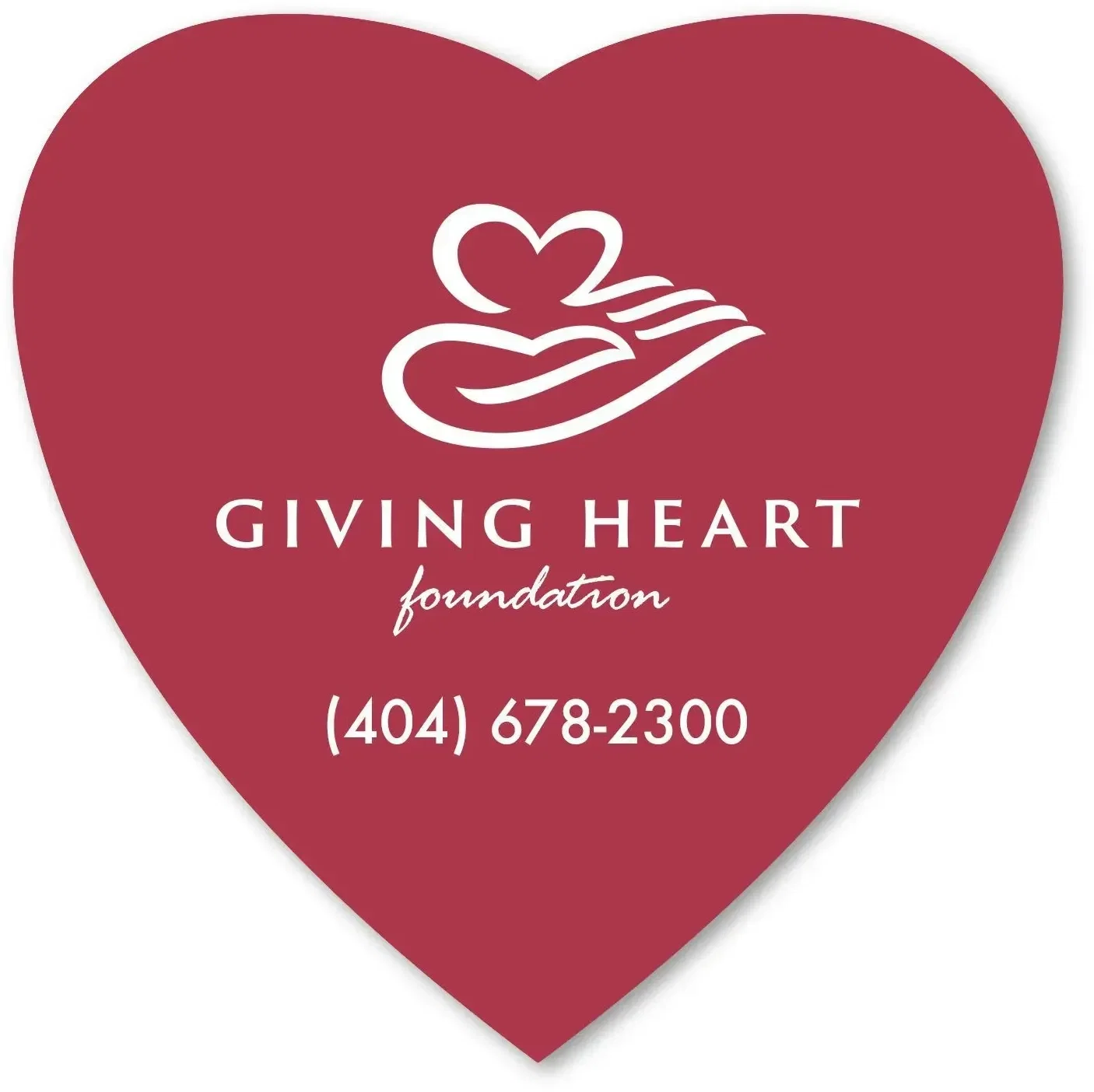 Logo Large Heart Magnet — view 2
