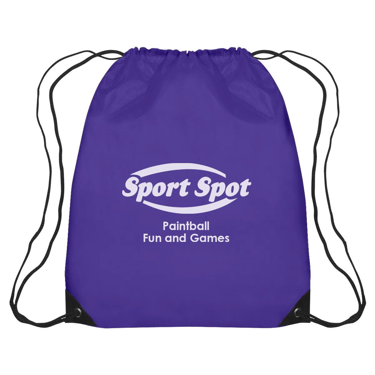 Purple pack with a blank panel ready for artwork