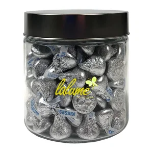 27 oz Glass Candy Jar with 4 Fill Options, Full-Color Imprint