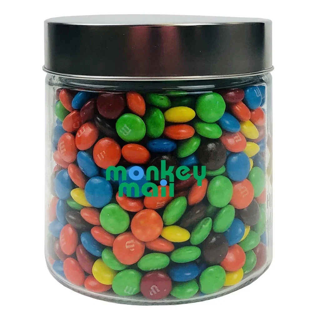 Large Jar Premium Fill — Clear,Candy Fill: M&M's™ — view 4