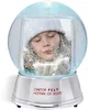 Promotional Large Light Up Snowglobe in Silver Base