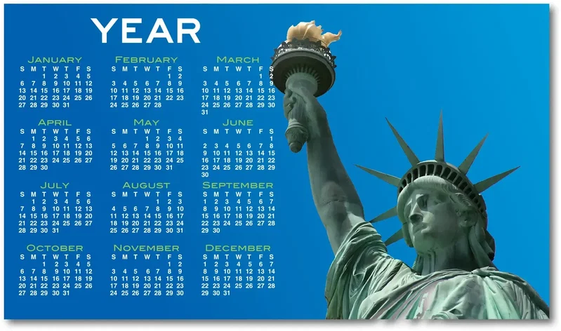 Custom Magnetic Calendar - Large (20 mil/30 mil) — view 2