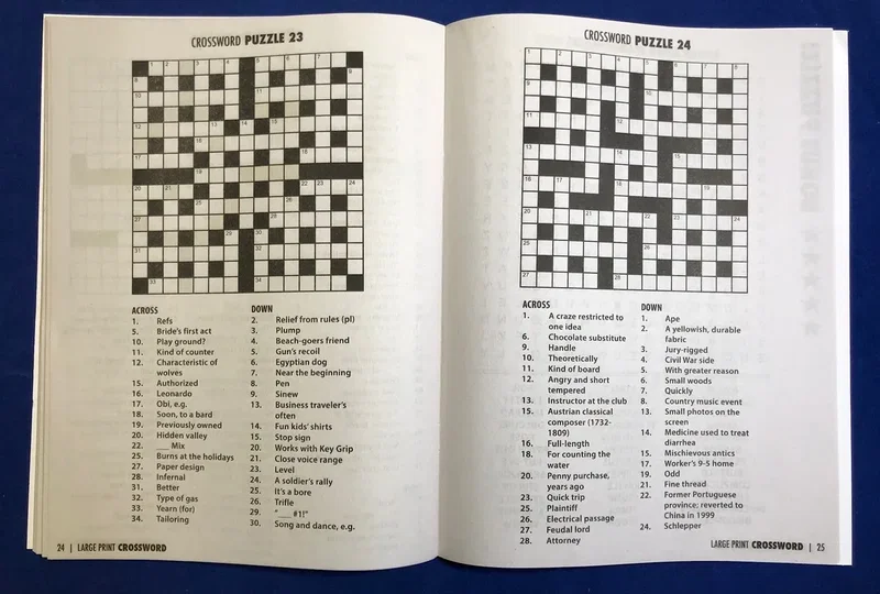 Large Print Crossword Puzzle Book - Volume 1 — view 2