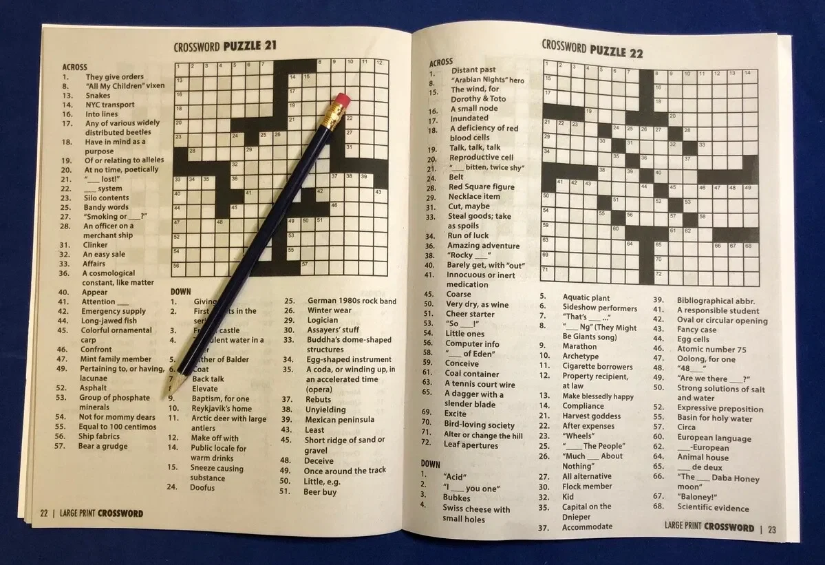 Large Print Crossword Puzzle Book - Volume 1 — view 3