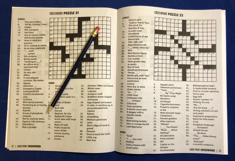 Large Print Crossword Puzzle Book - Volume 1 — view 3