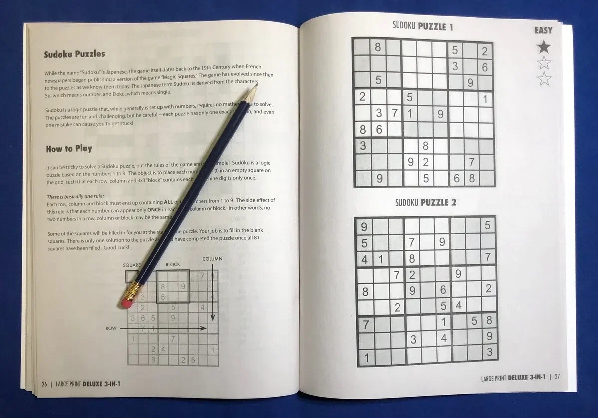 LARGE PRINT Deluxe 3-in-1 Puzzle Book Pack — view 3