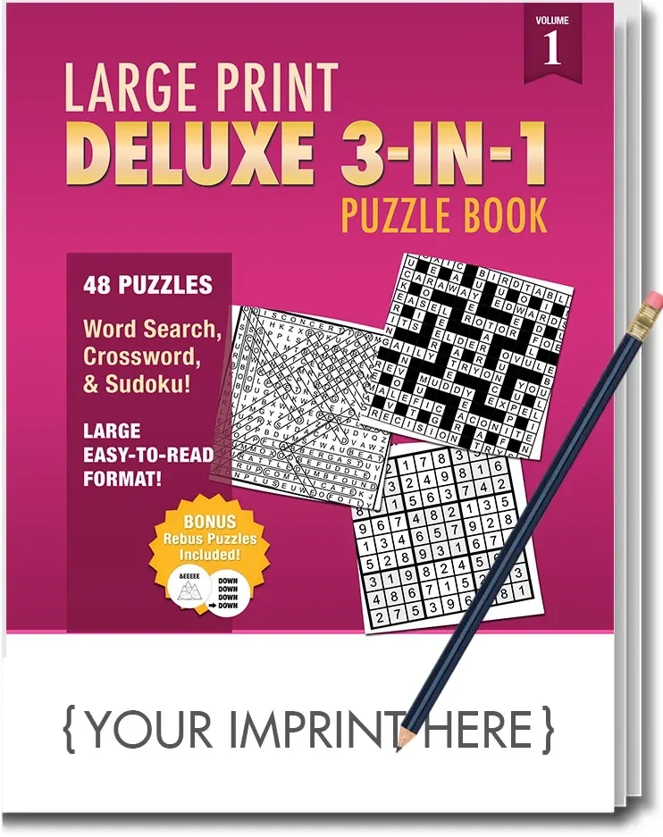 LARGE PRINT Deluxe 3-in-1 Puzzle Book Pack — view 4
