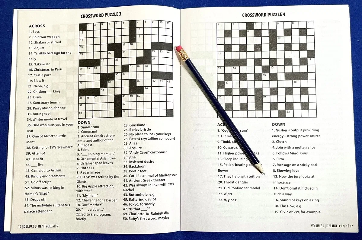 Puzzle Book - Deluxe Large Print 3-in-1 Puzzle Book Volume 2 — view 2