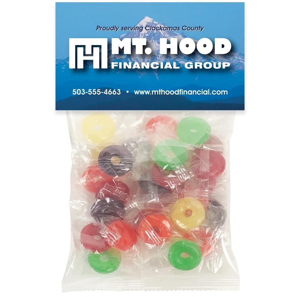 Large Snack Bag with Header Card Premium Fill — Candy Fill: Life Savers™ — view 3