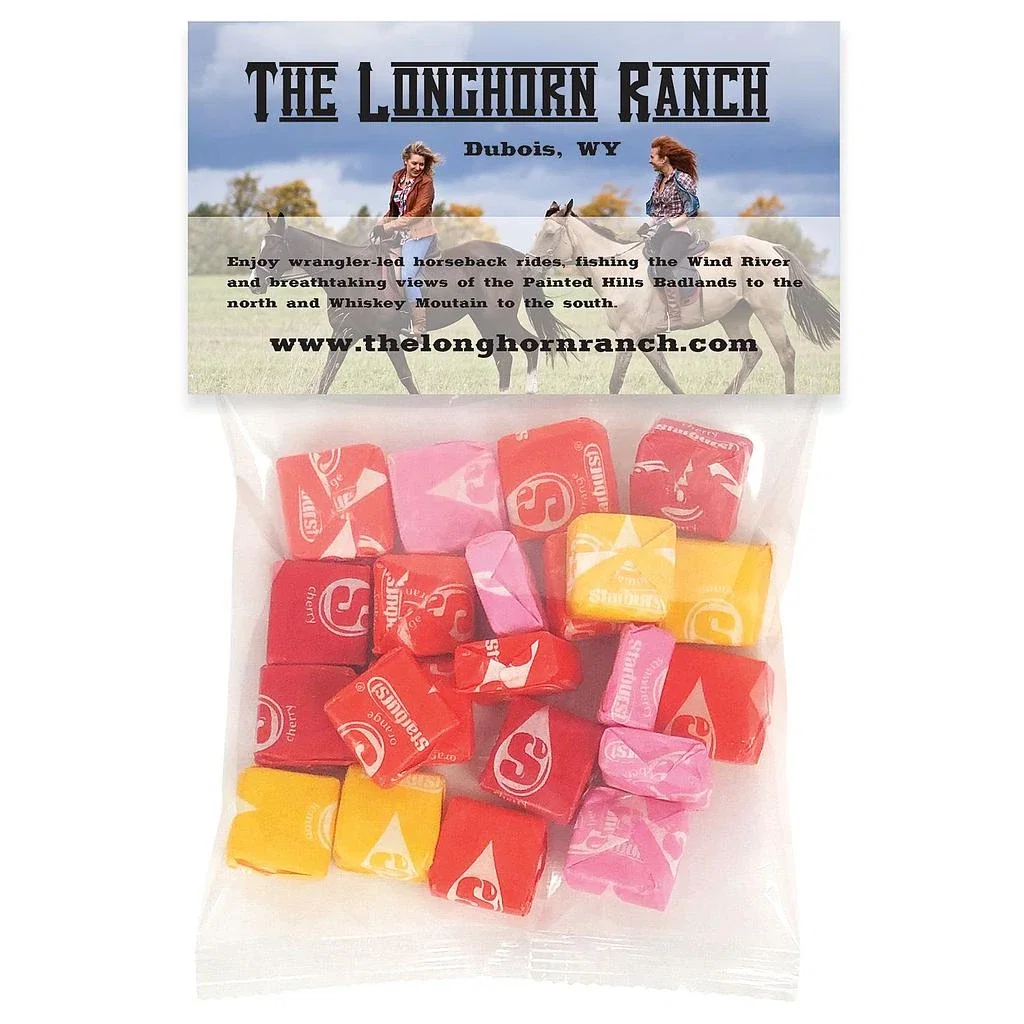 Large Snack Bag with Header Card Standard Fill — Candy Fill: Starburst™ — view 3