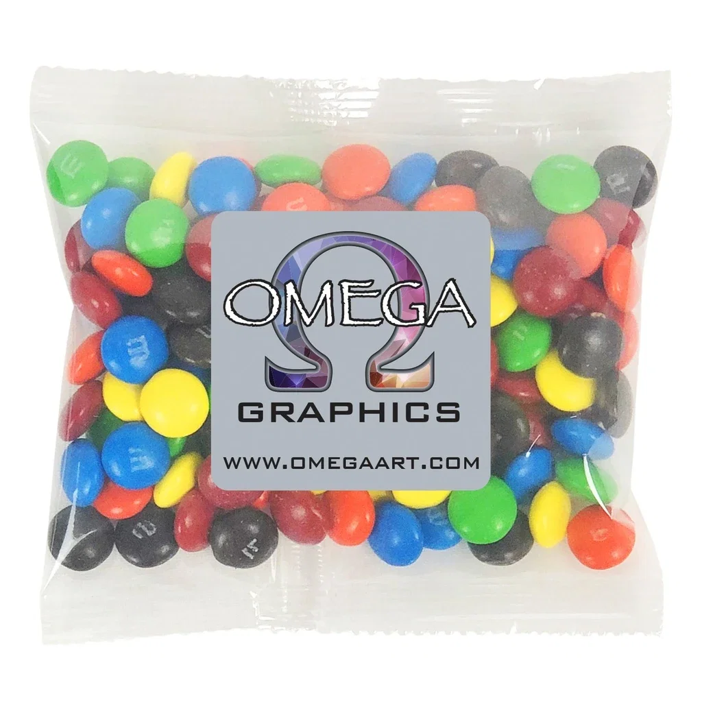Large Snack Bag with Label Premium Fill — Candy Fill: M&M's™ — view 4