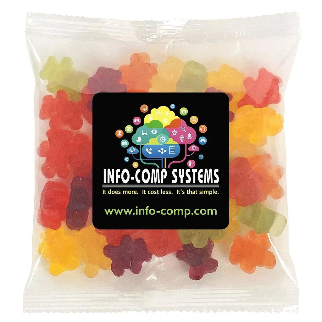 Large Snack Bag with Label Standard Fill — Candy Fill: Gummy Bears