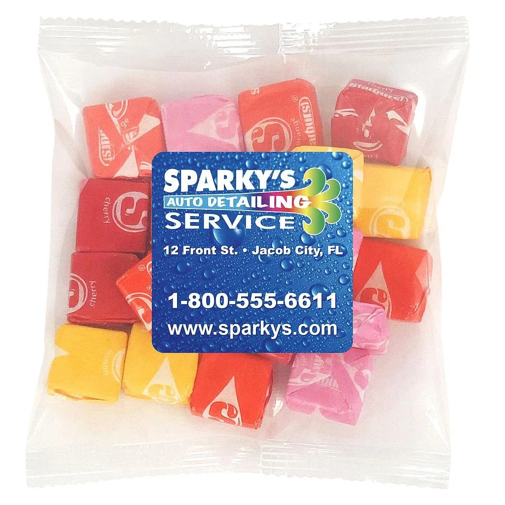 Large Snack Bag with Label Standard Fill — Candy Fill: Starburst™ — view 3