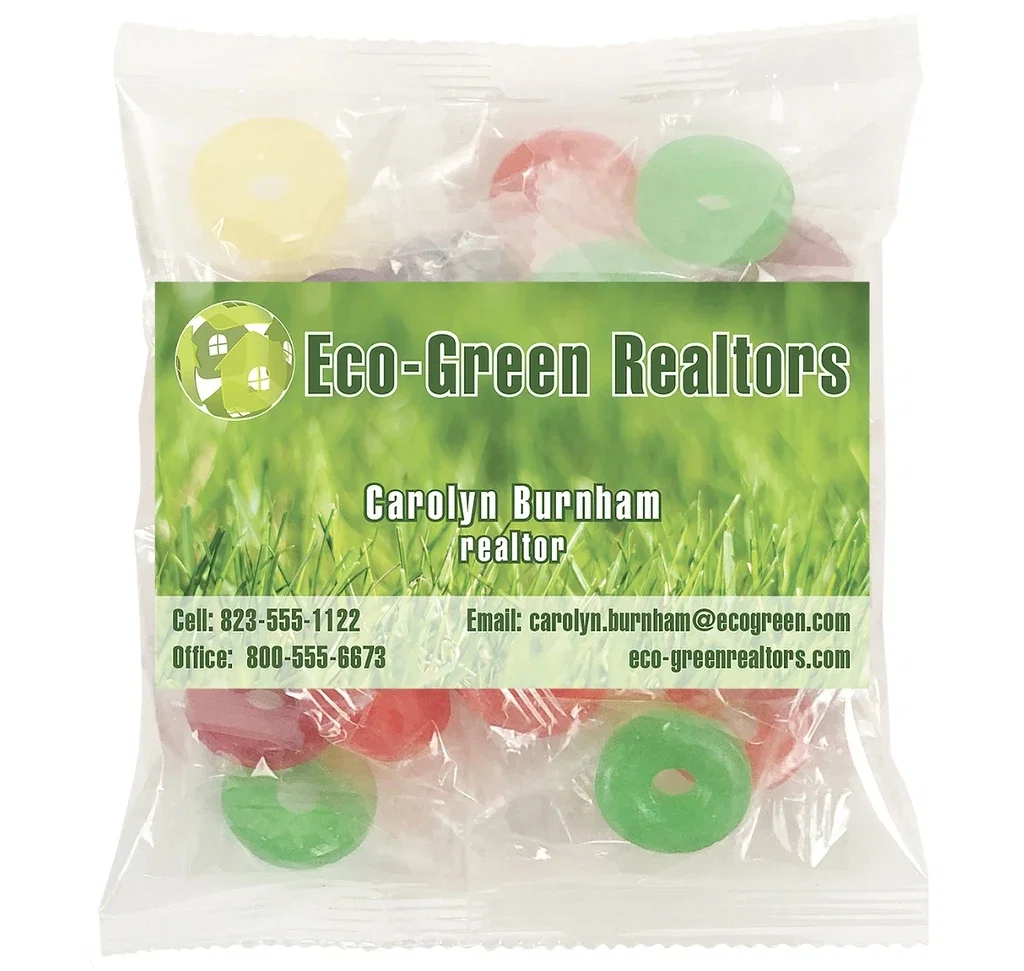 Large Snack Bag with Rectangle Magnet Premium Fill — Candy Fill: Life Savers™ — view 3