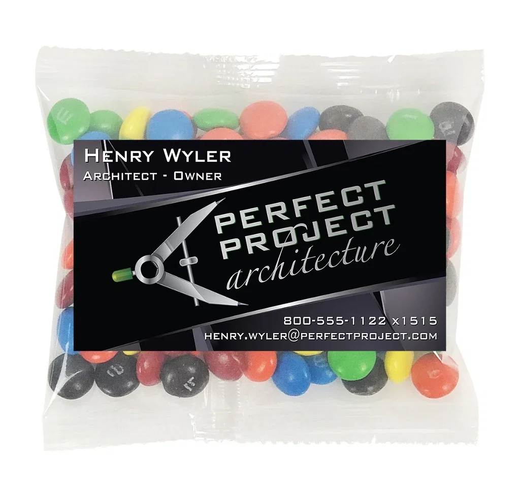 Large Snack Bag with Rectangle Magnet Premium Fill — Candy Fill: M&M's™ — view 4