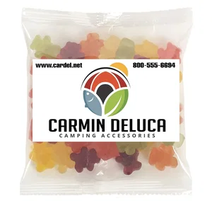 Large Snack Bag with Rectangle Magnet, Standard Fill, 3.5" x 2" x 0.75", Full-Color Imprint