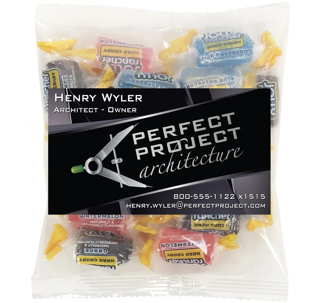 Large Snack Bag with Rectangle Magnet Standard Fill — Candy Fill: Jolly Rancher™ — view 2