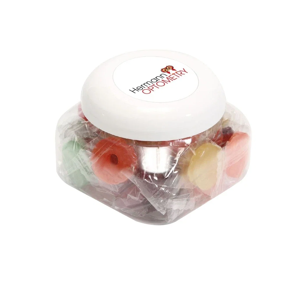Large Snack Canister Premium Fill — Clear / White,Candy Fill: Life Savers™ — view 3