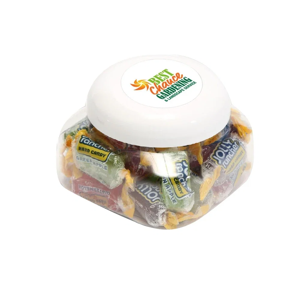 Large Snack Canister Standard Fill — Clear / White,Candy Fill: Jolly Rancher™ — view 2