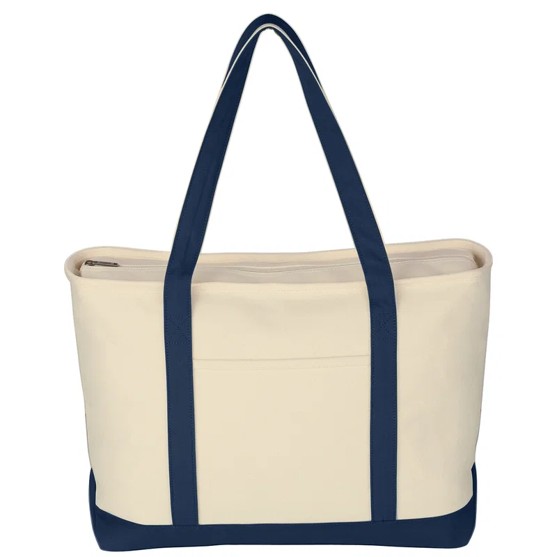Large Starboard Cotton Canvas Tote Bag With Tackle Twill Patch — view 14
