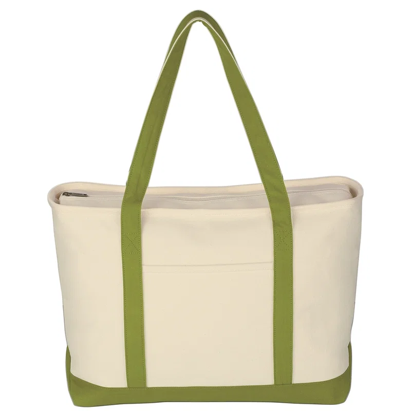 Large Starboard Cotton Canvas Tote Bag With Tackle Twill Patch — view 16