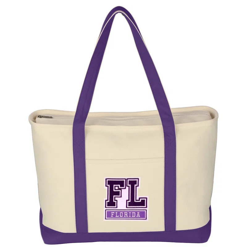 Large Starboard Cotton Canvas Tote Bag With Tackle Twill Patch — view 8