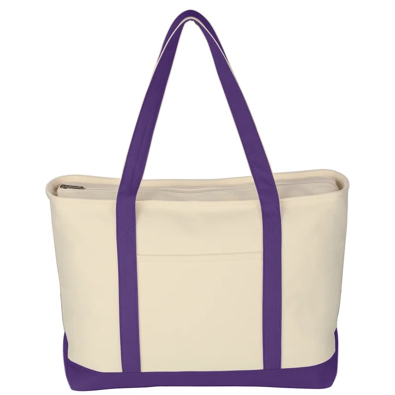 Large Starboard Cotton Canvas Tote Bag With Tackle Twill Patch — view 9
