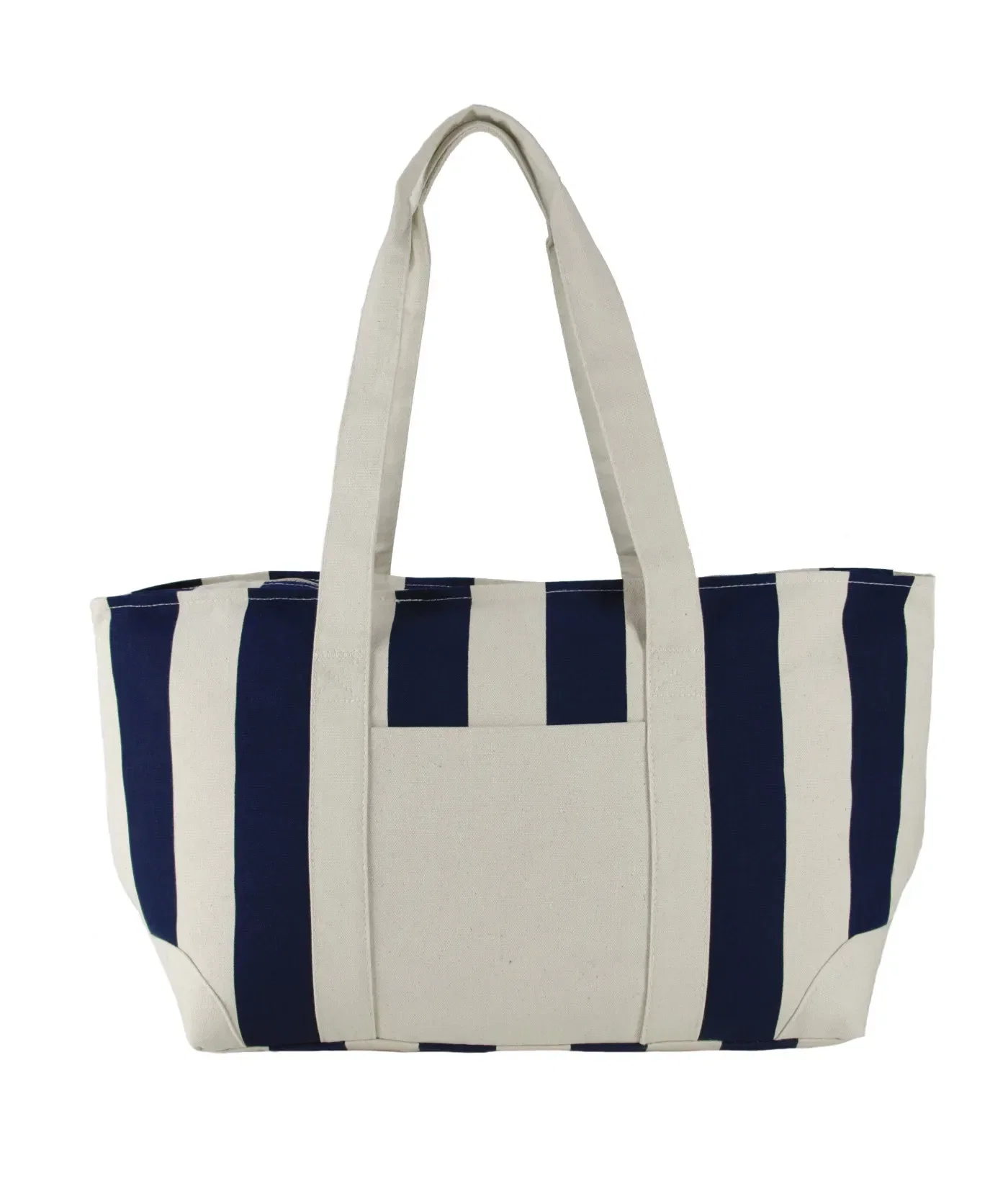 Large Striped Canvas Tote — view 2